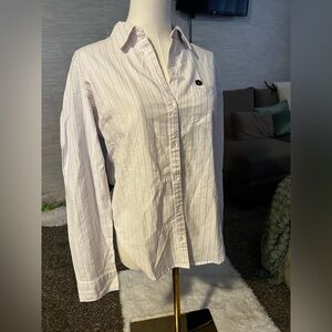 Abercrombie & Fitch Pink Striped Button Down Shirt